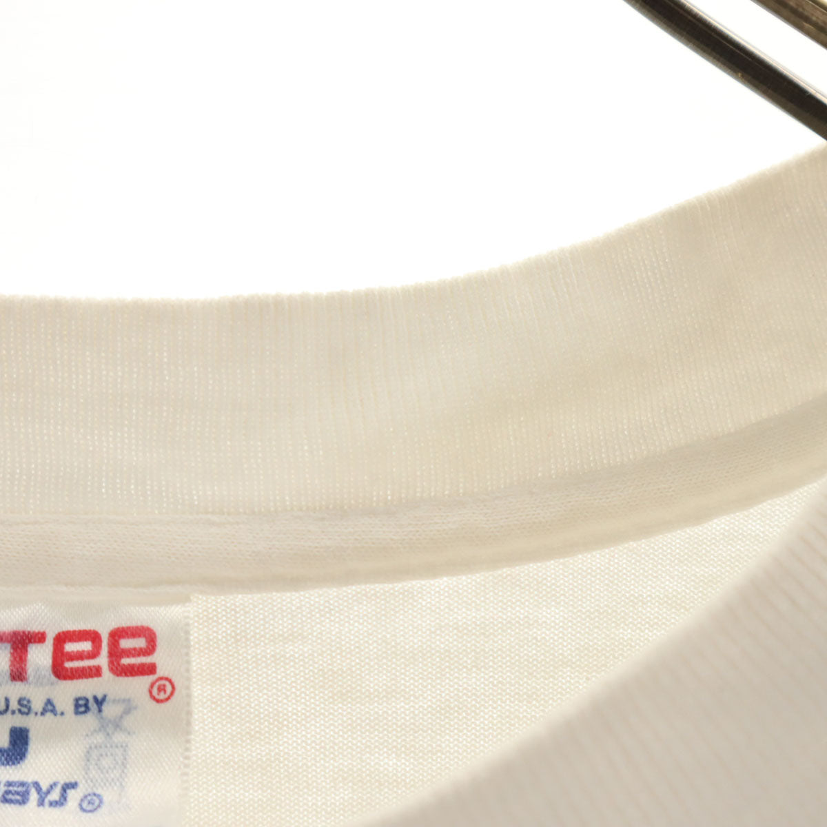 SOF Tee ソフティー 90s USA製 オールド バックプリント バレーボール 半袖 Tシャツ L ホワイト シングルステッチ メンズ