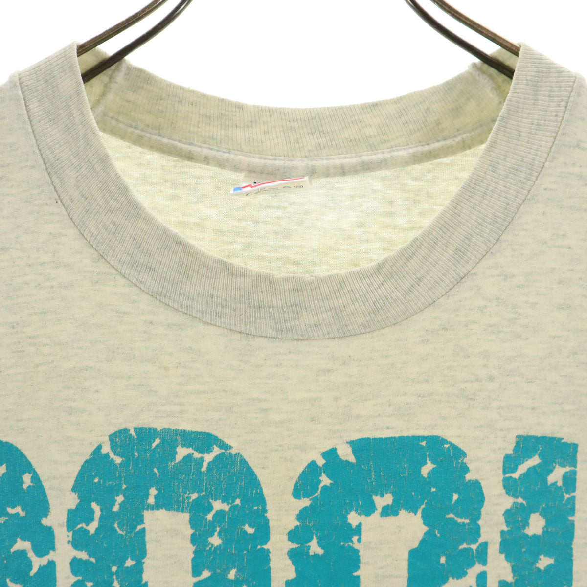 FRUIT OF THE LOOM フルーツオブザルーム 90s USA製 オールド ROCK 半袖 Tシャツ XL グレー シングルステッチ メンズ