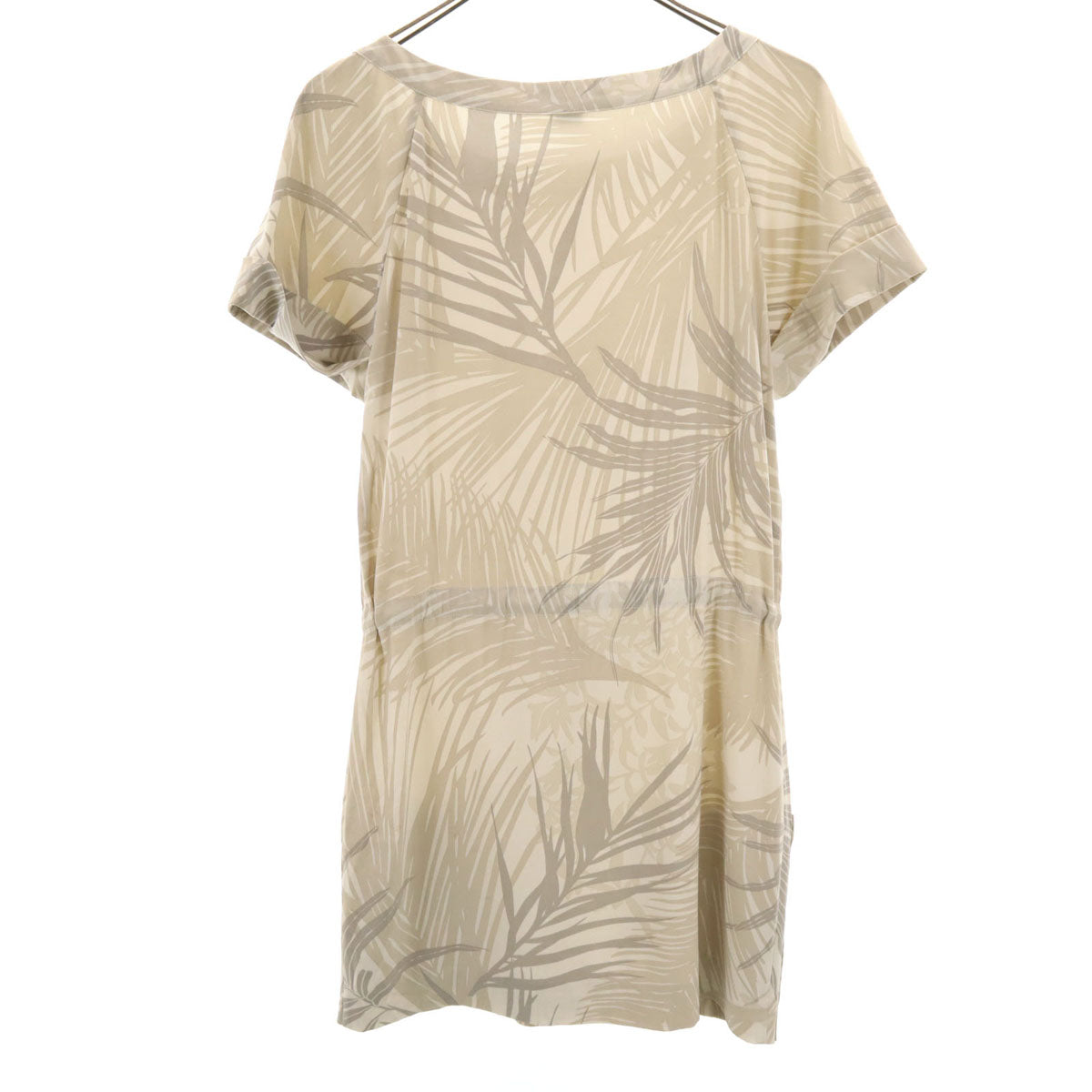 ARMANI EXCHANGE アルマーニエクスチェンジ 総柄 半袖 ミニワンピース XS グレー系 レディース