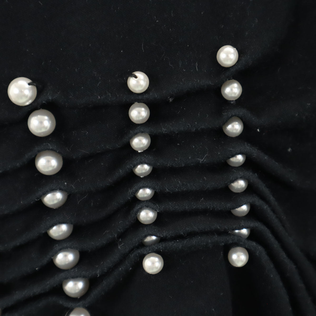 noir kei ninomiya ノワールケイニノミヤ 半袖 Tシャツ M 黒 パール レディース