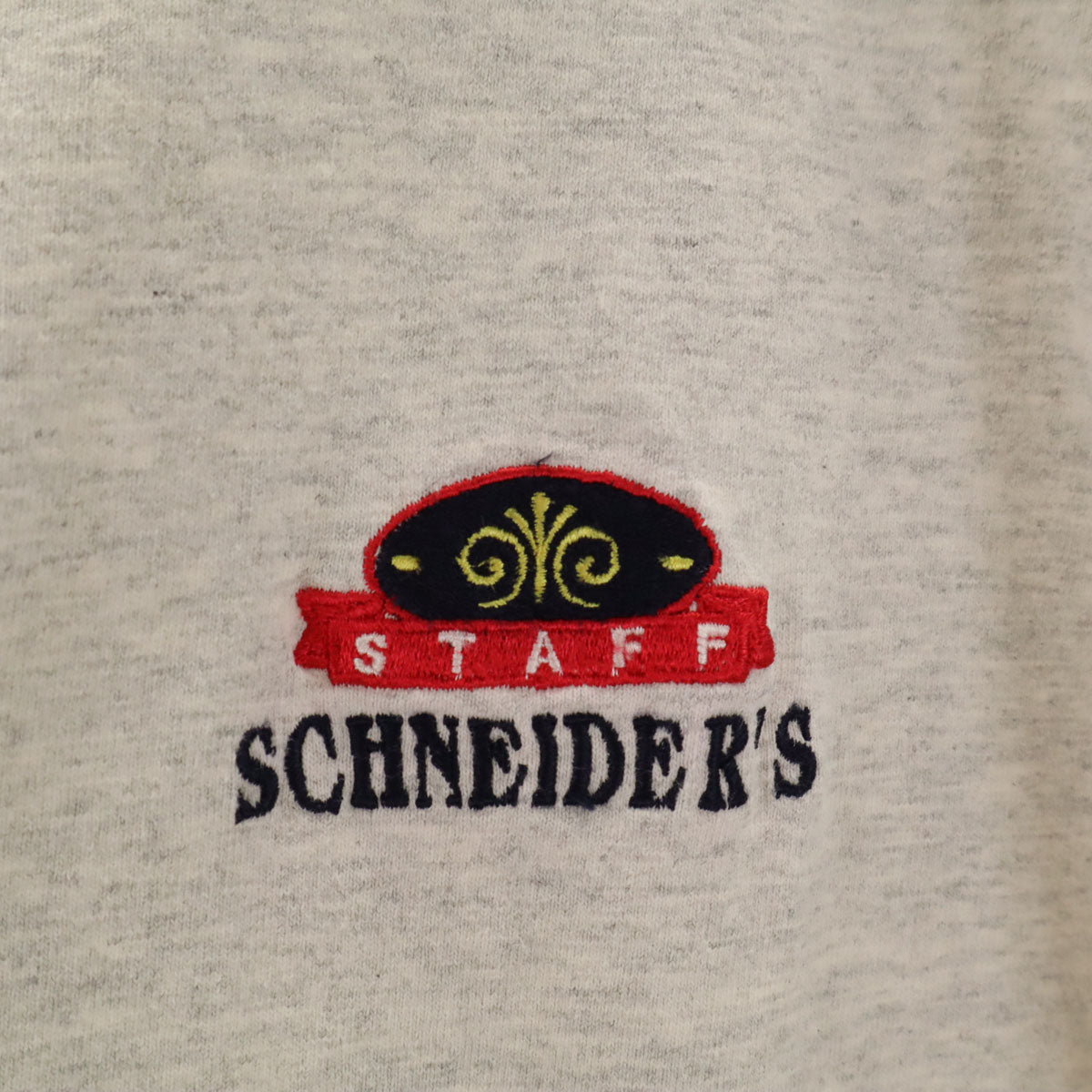 COTTON DELUXE コットンデラックス 90s USA製 オールド 半袖 ヘンリーネック Tシャツ XL グレー シングルステッチ メンズ