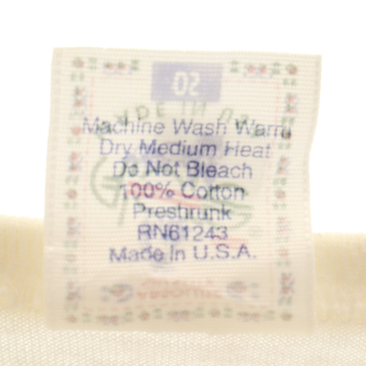 ALORE アローレ 90s USA製 オールド ミシガン ドッグプリント 半袖 ロング Tシャツ OS ホワイト シングルステッチ 犬 レディース