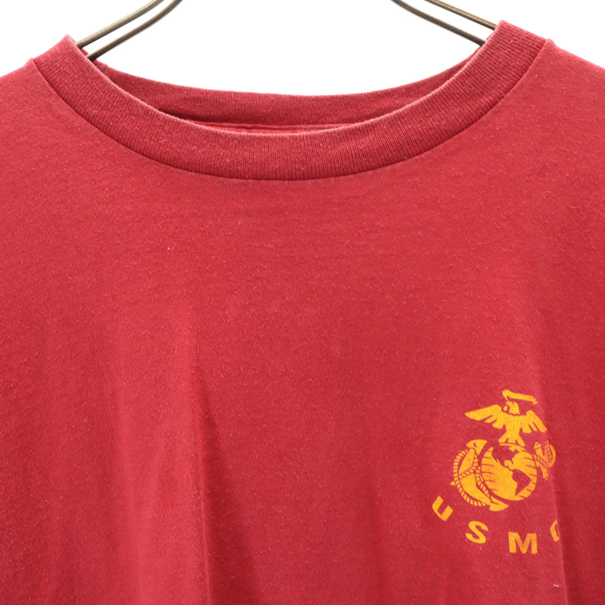 GREAT AMERICAN T-SHIRT FACTORY 90s USA製 オールド 半袖 Tシャツ レッド系 シングルステッチ バックプリント メンズ