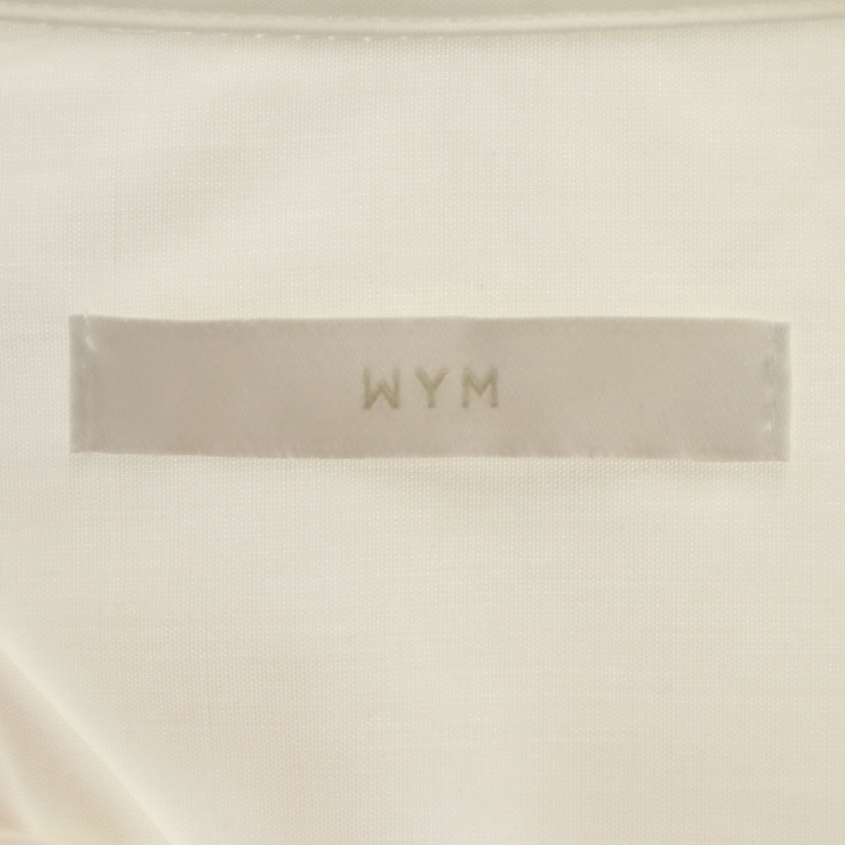 WYM ウィム 5分袖 シャツ M ホワイト メンズ