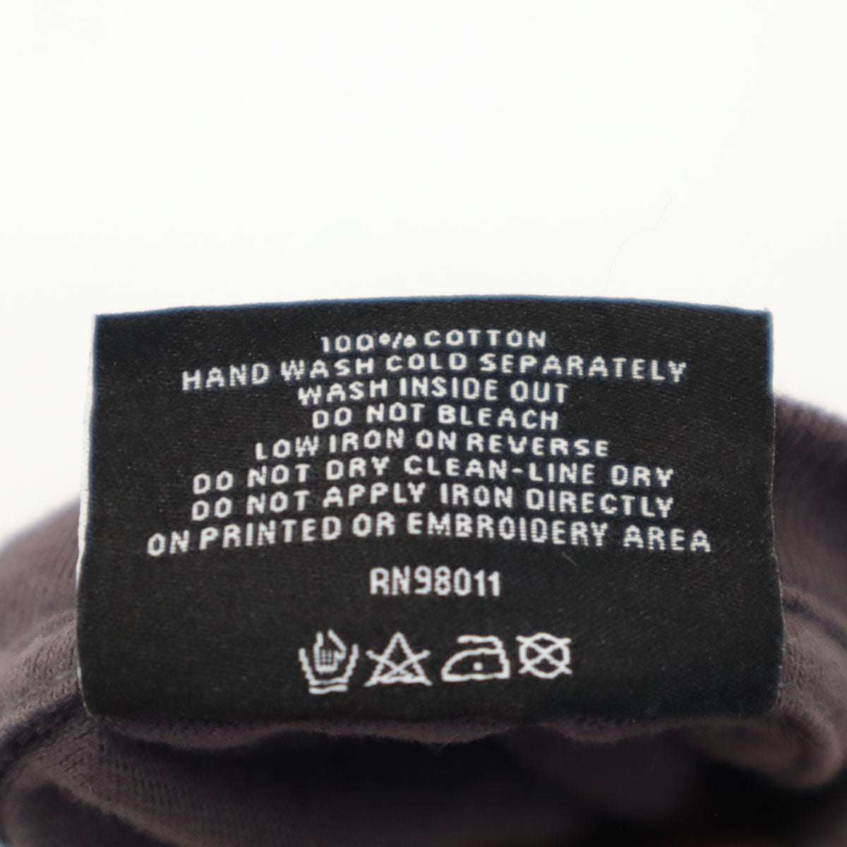 ICE CREAM アイスクリーム バックロゴ 半袖 染め加工 ディッパー Tシャツ L チャコールブラウン 花刺繍 メンズ