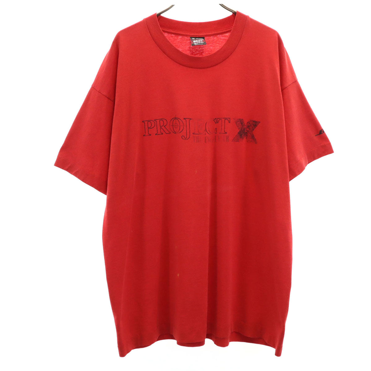 FRUIT OF THE LOOM BEST フルーツオブザルーム ベスト 90s USA製 オールド BOSE Project-X 半袖 Tシャツ XL レッド シングルステッチ 企業モノ メンズ