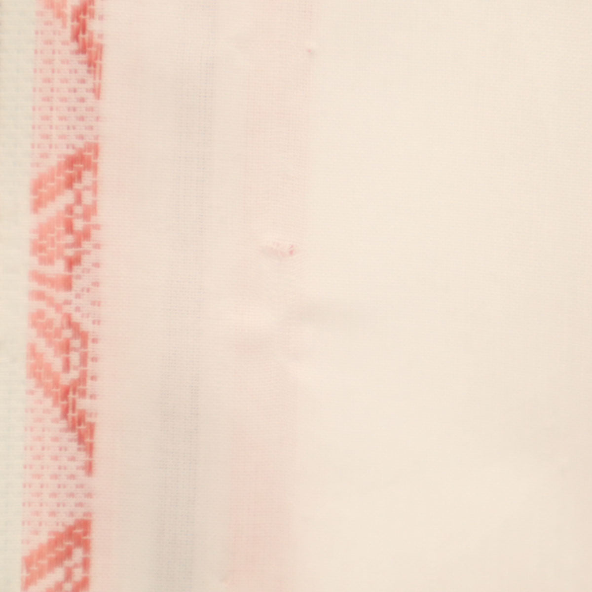 70s 80s ヴィンテージ 蝶ストライプ柄 5分袖 シャツ 17 1/2 ホワイト メンズ