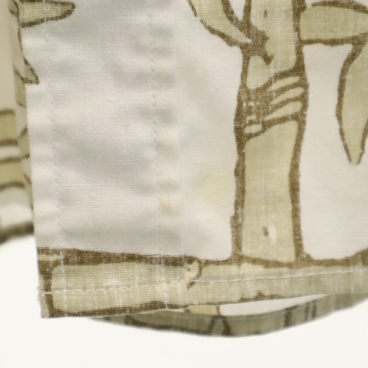 reyn spooner レインスプーナー 90s オールド リバースプリント 竹 半袖 ボタンダウン アロハシャツ 3XL ホワイト ビッグサイズ メンズ