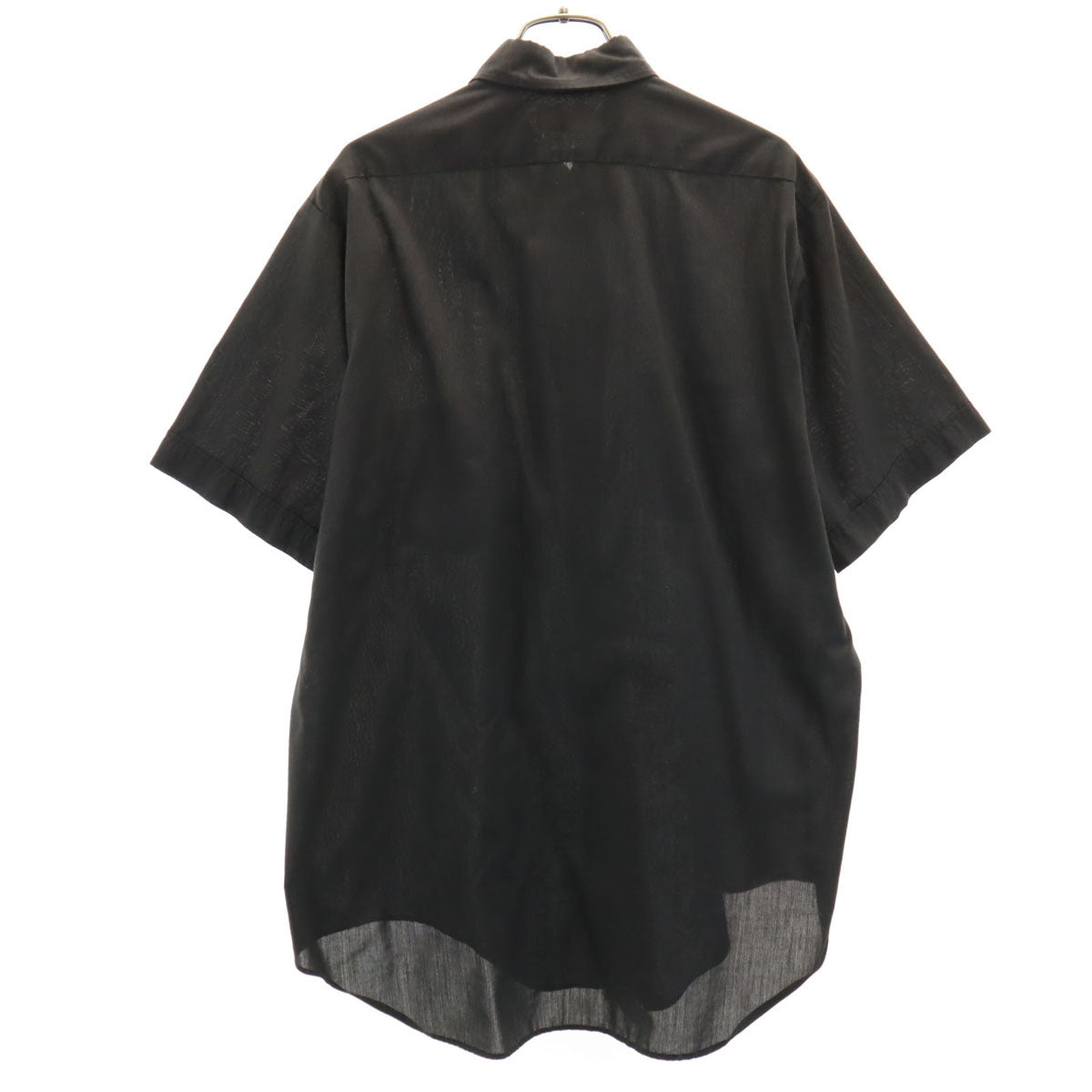 CUSTOM TAILORED カスタムテーラード 70s 80s ヴィンテージ 半袖 シャツ チャコール 比翼 メンズ