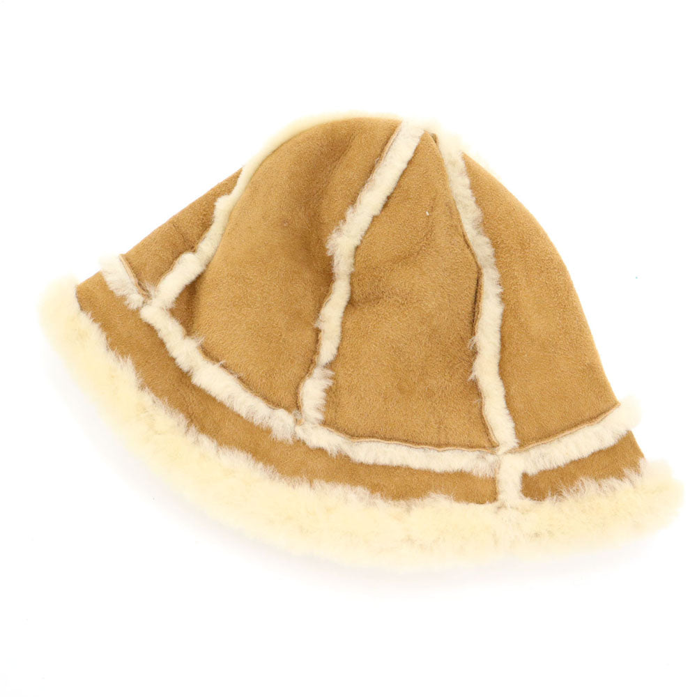 アグ シープスキン ハット ブラウン系 UGG もこもこ 箱付き レディース