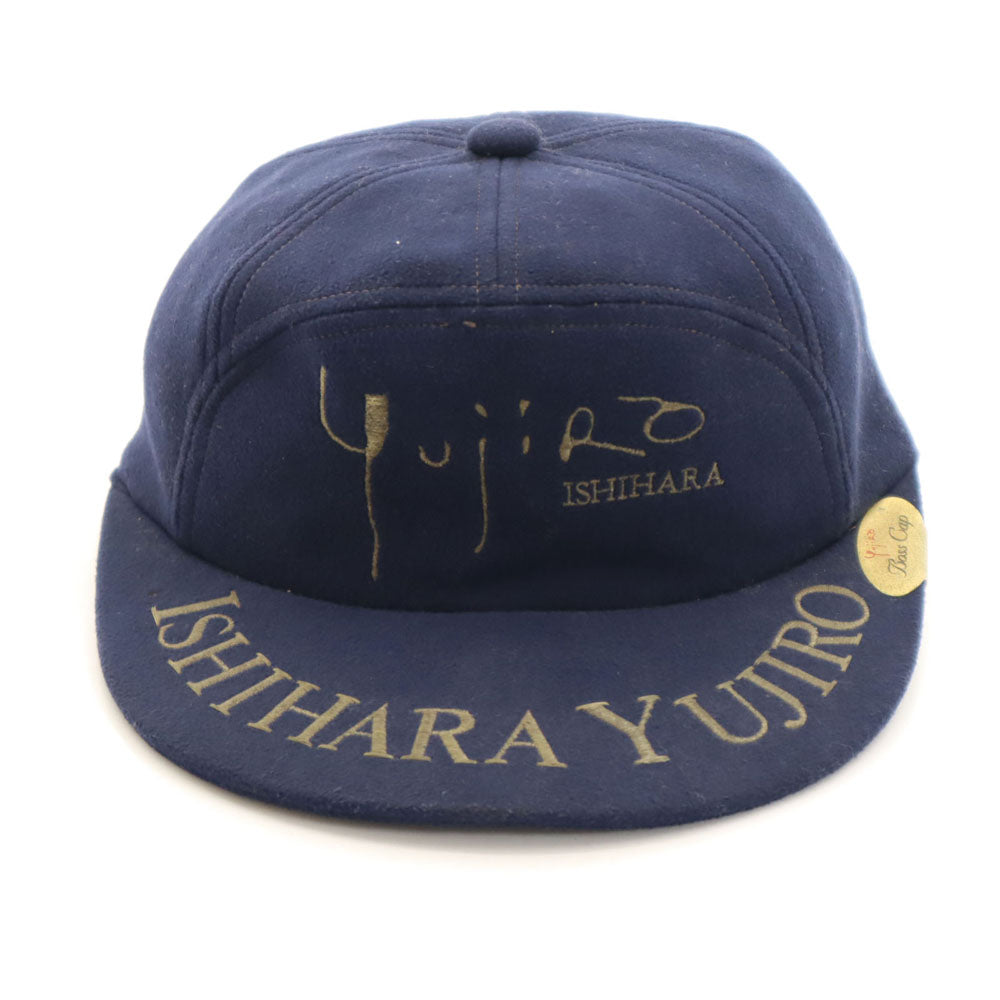 ユウジロウイシハラ 80s 日本製 キャップ ネイビー 石原裕次郎 記念館 メンズ