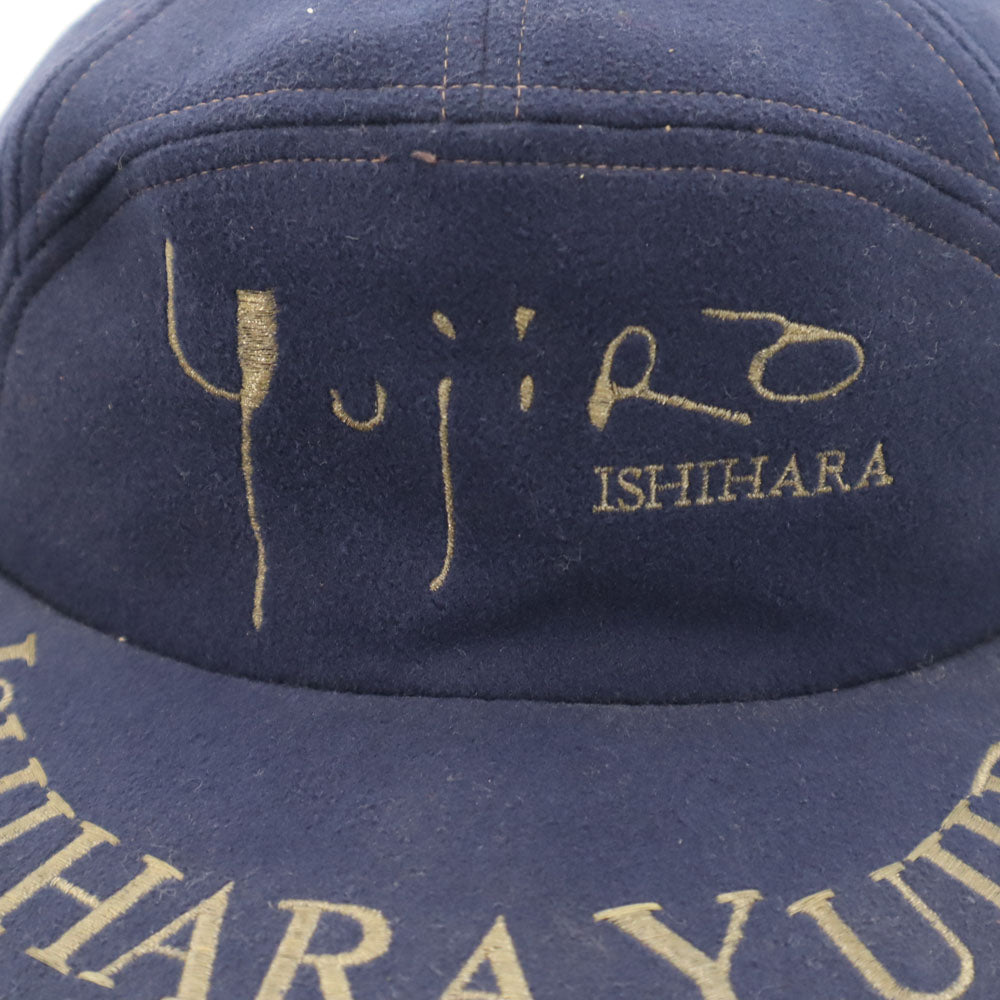 ユウジロウイシハラ 80s 日本製 キャップ ネイビー 石原裕次郎 記念館 メンズ