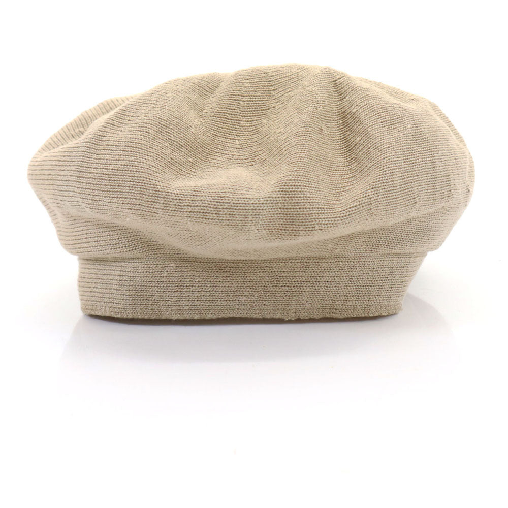 CA4LA カシラ 日本製 リネンブレンド ベレー帽 ベージュ 帽子 レディース