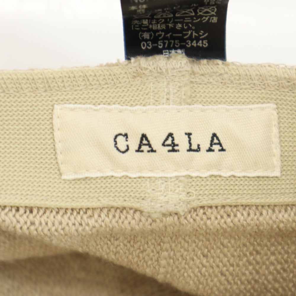 CA4LA カシラ 日本製 リネンブレンド ベレー帽 ベージュ 帽子 レディース