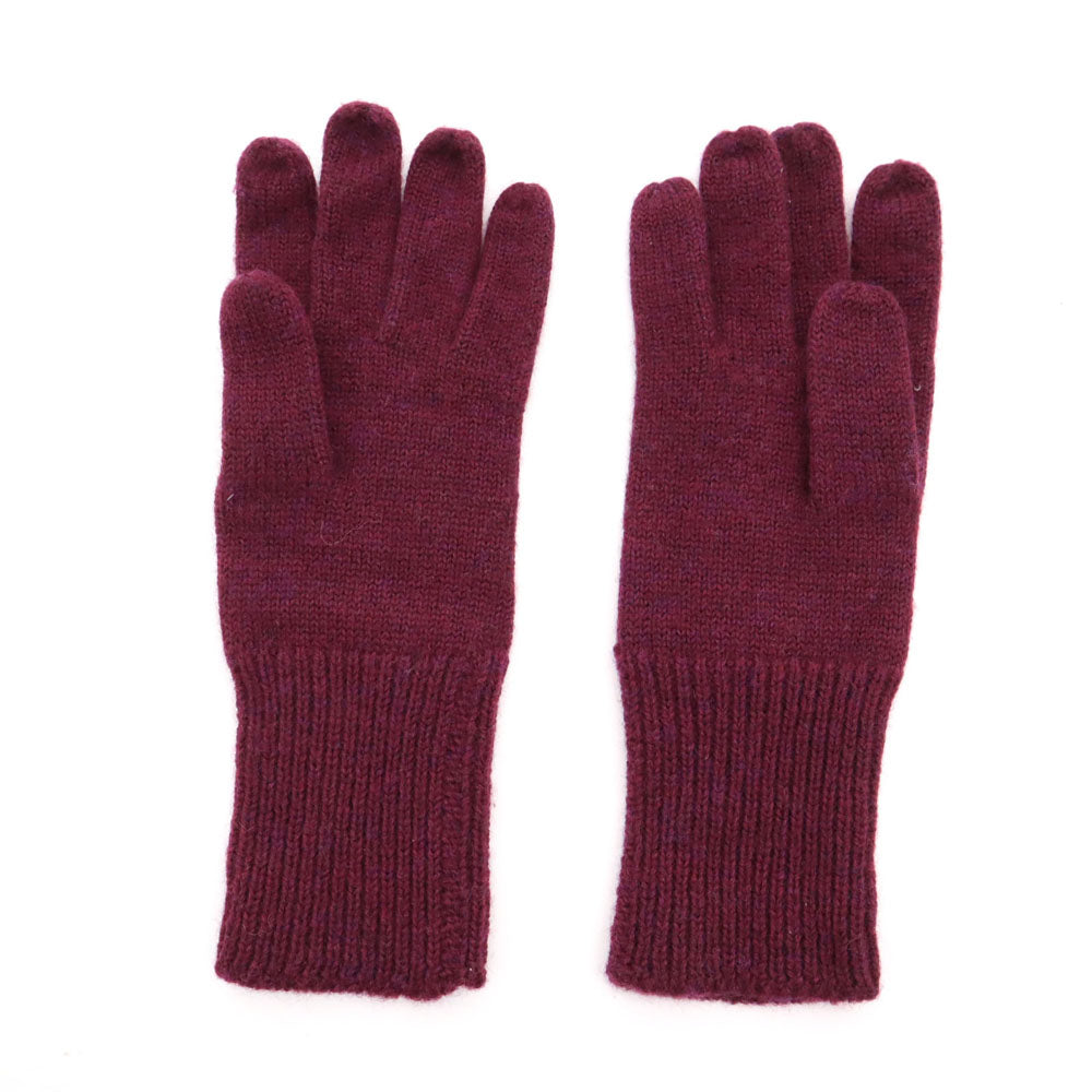 ヴィヴィアンウエストウッド オーブロゴ レザー切替 手袋 ボルドー Vivienne Westwood レディース