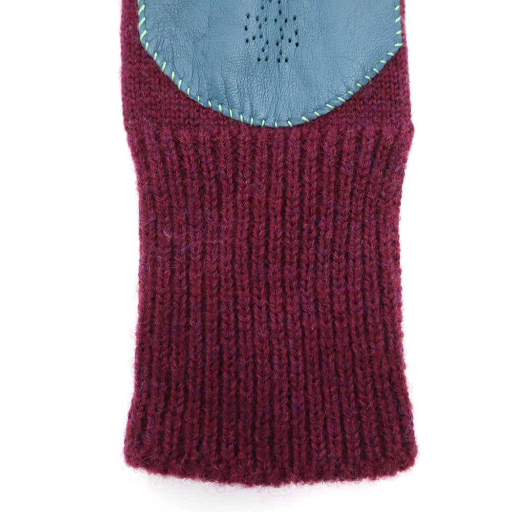 ヴィヴィアンウエストウッド オーブロゴ レザー切替 手袋 ボルドー Vivienne Westwood レディース