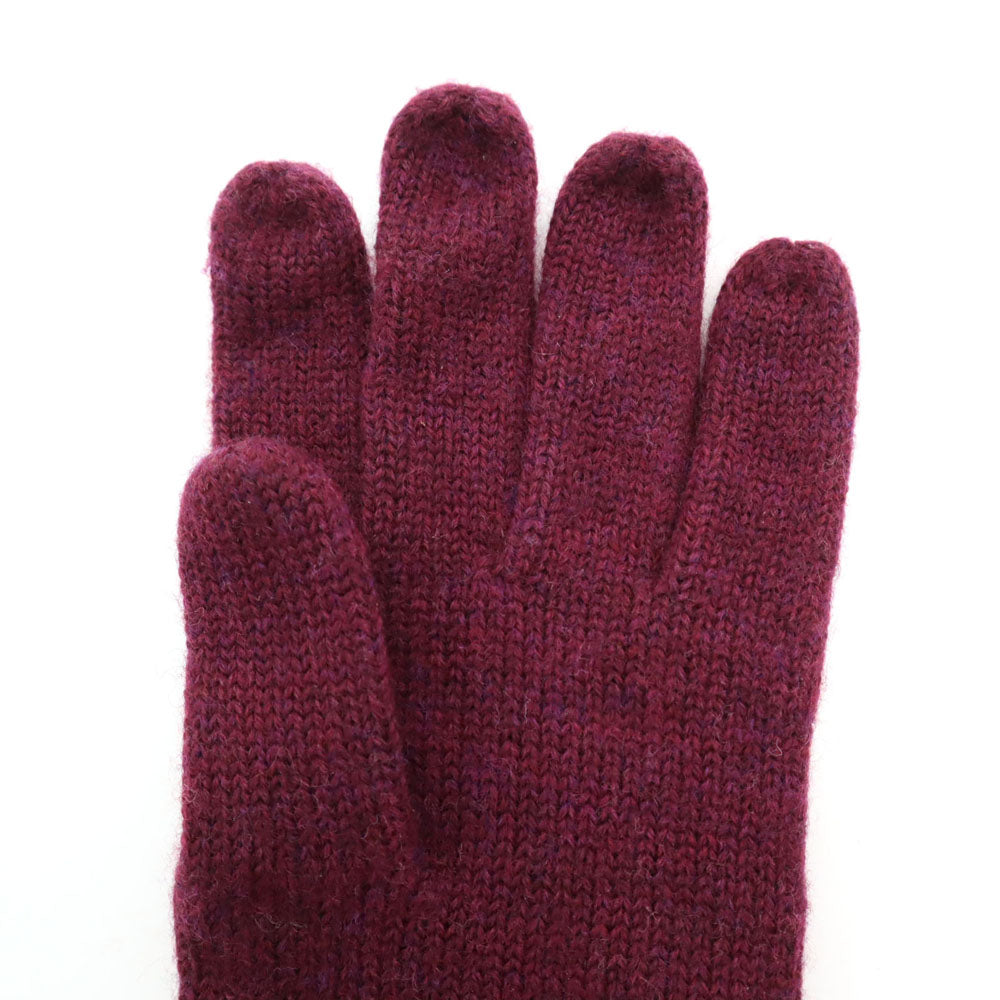 ヴィヴィアンウエストウッド オーブロゴ レザー切替 手袋 ボルドー Vivienne Westwood レディース