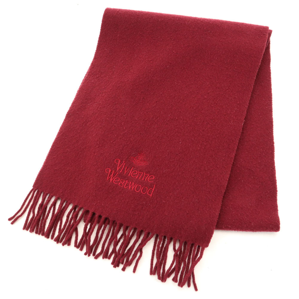 ヴィヴィアンウエストウッド アクセサリー イタリア製 マフラー ボルドー Vivienne Westwood ACCESSORIES ユニセックス メンズ