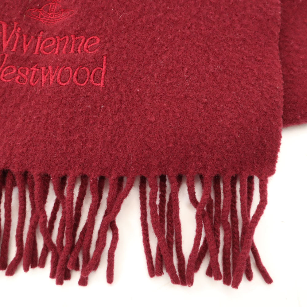 ヴィヴィアンウエストウッド アクセサリー イタリア製 マフラー ボルドー Vivienne Westwood ACCESSORIES ユニセックス メンズ