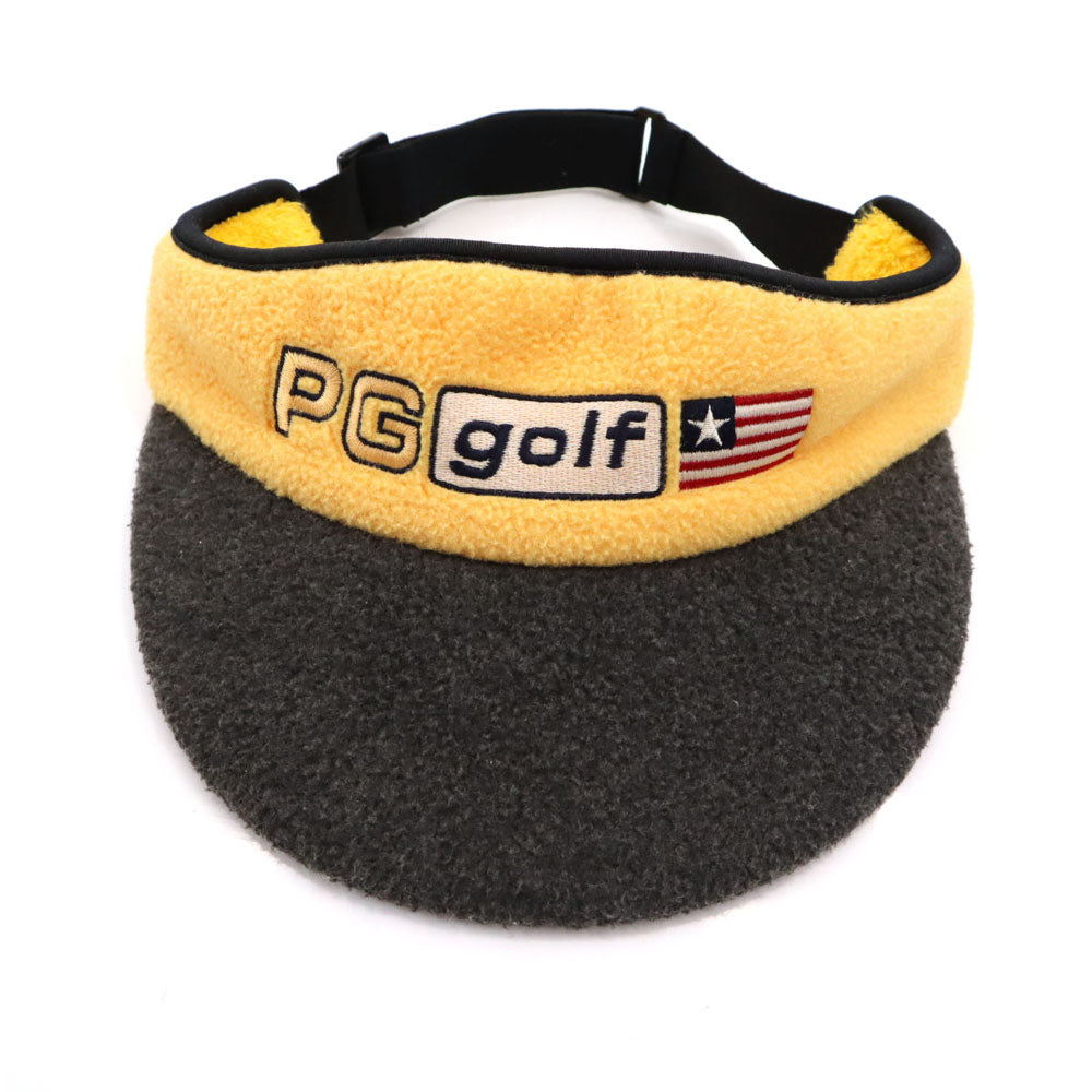 パーリーゲイツ ゴルフ フリース サンバイザー FR イエロー PEARLY GATES GOLF メンズ