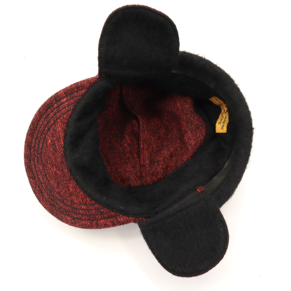 シラノブロス 日本製 カシラ コラボ フライト キャップ レッド系 T BROS & CO. x CA4LA 帽子 ジェット 2WAY メンズ