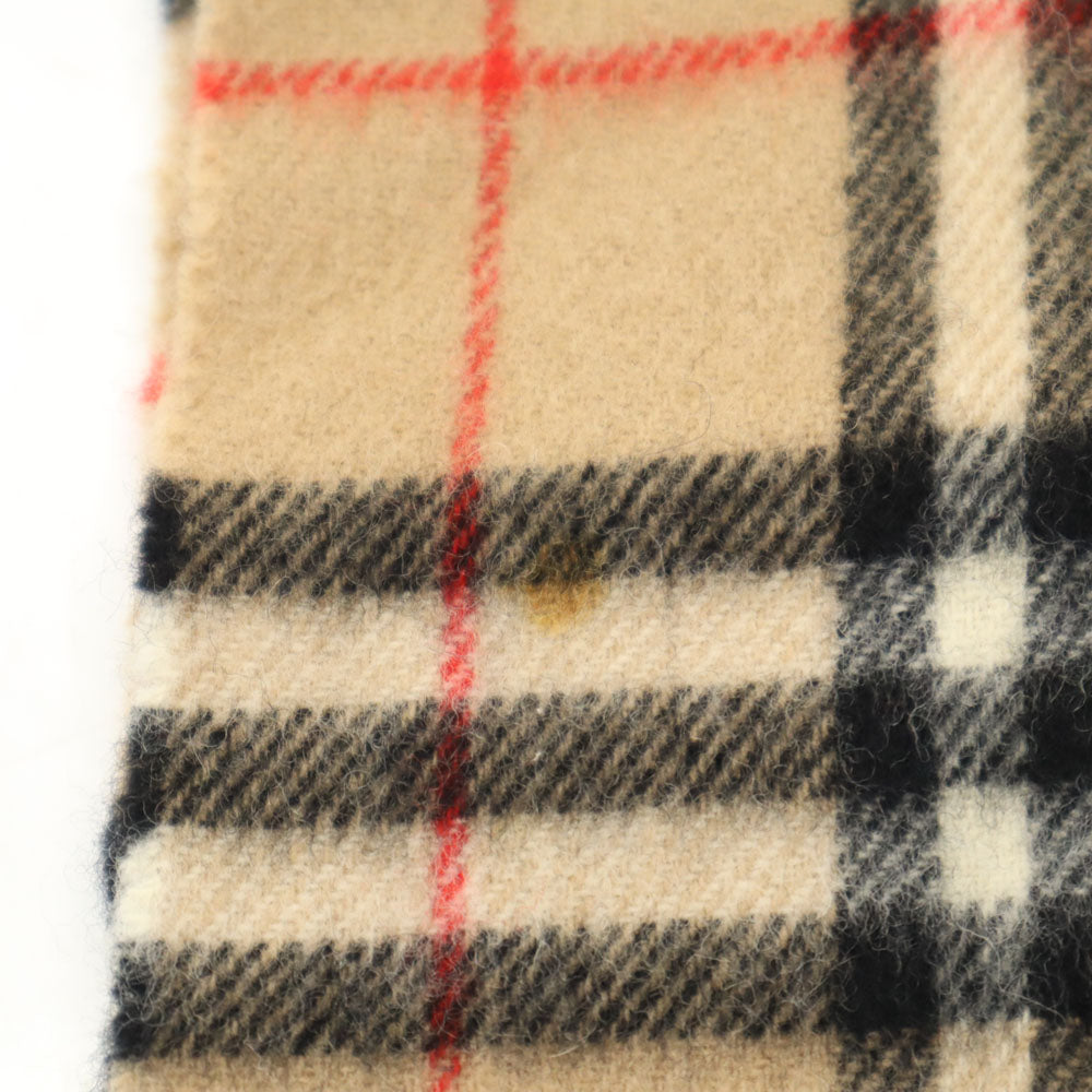 バーバリーズ 英国製 ノバチェック柄 マフラー ベージュ Burberrys ユニセックス メンズ