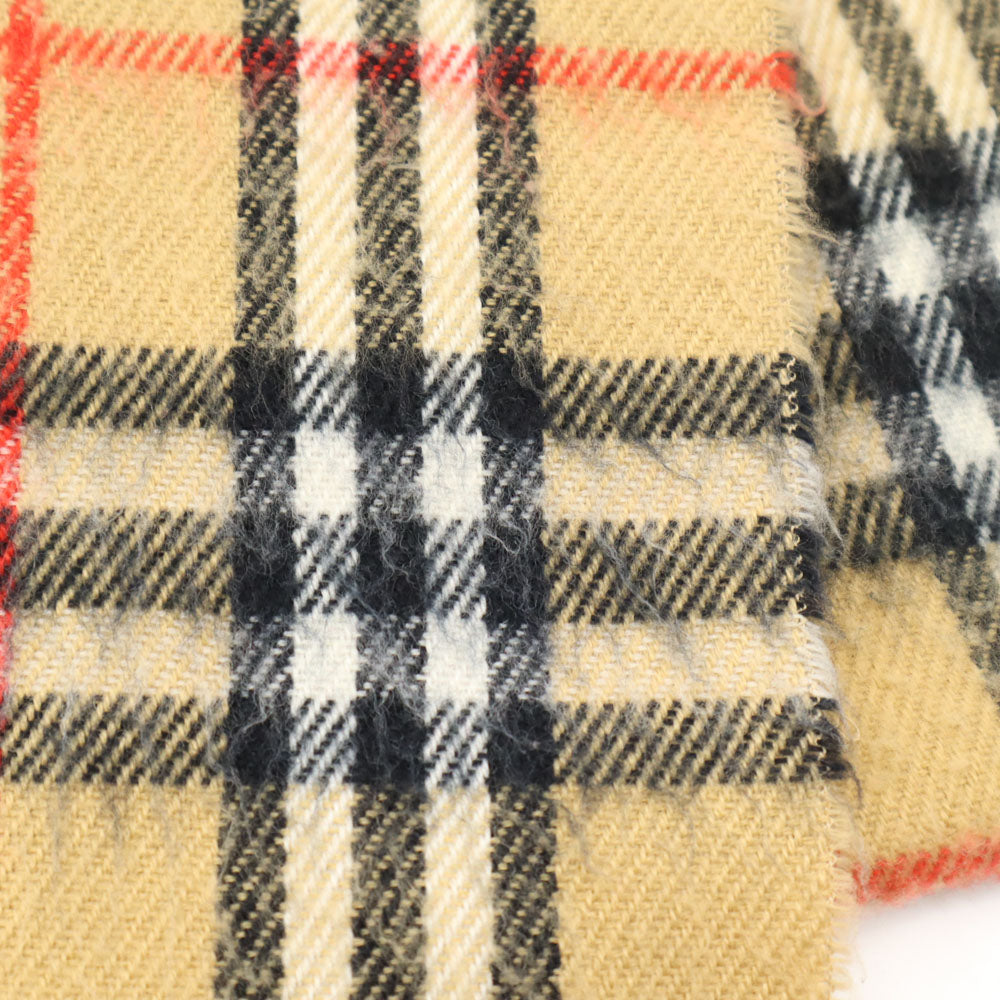 バーバリーズ 英国製 ノバチェック柄 マフラー ベージュ Burberrys ユニセックス メンズ