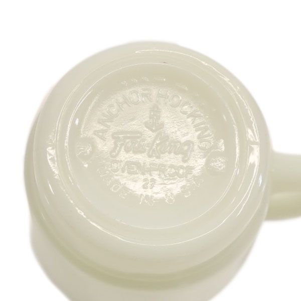 ファイヤーキング 60s 70s USA製 アンカーホーキング ミルクガラス マクドナルド ヴィンテージ マグカップ ホワイト系 オールド メンズ