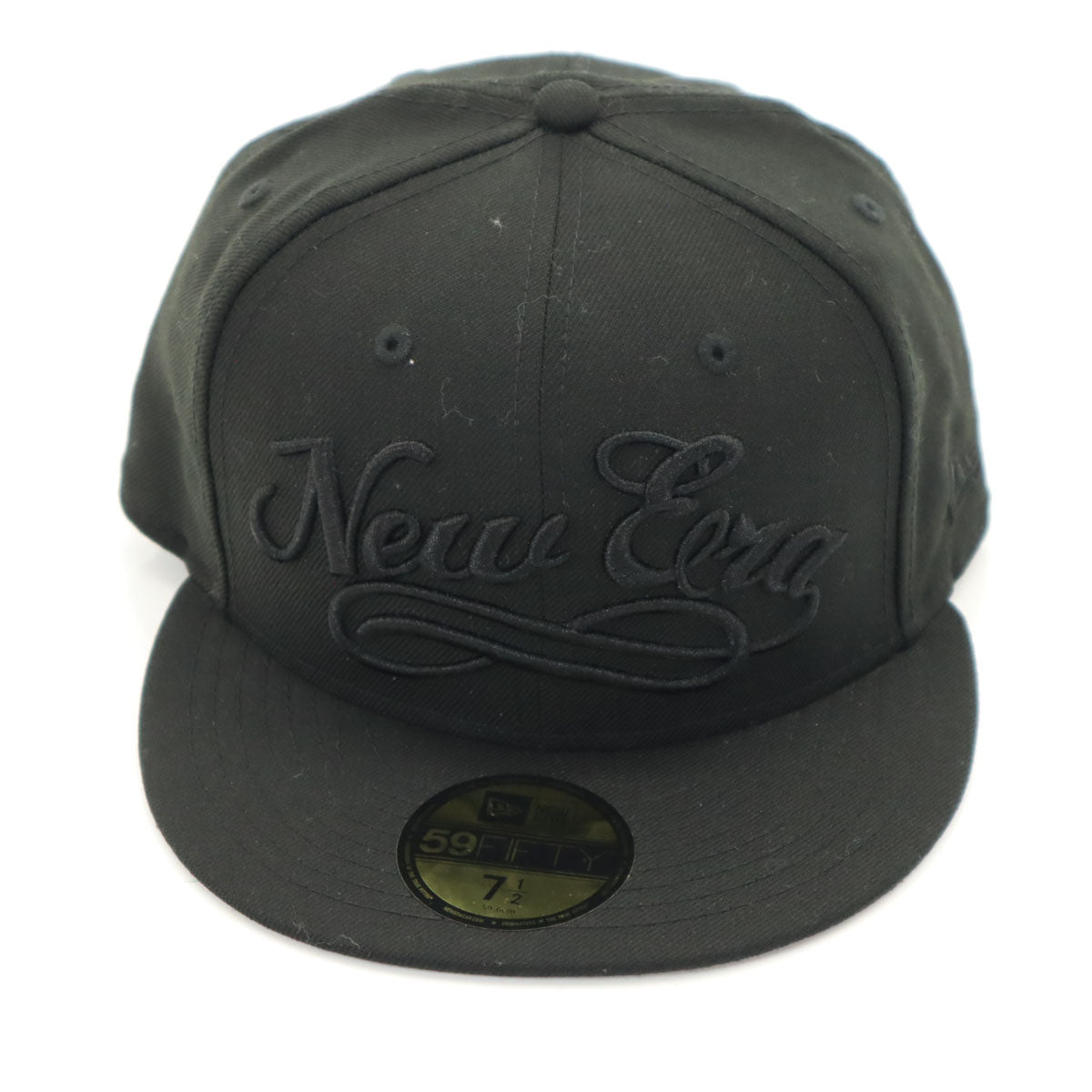 未使用 NEW ERA ニューエラ SCRIPT キャップ 59 ブラック FIFTY 帽子 メンズ