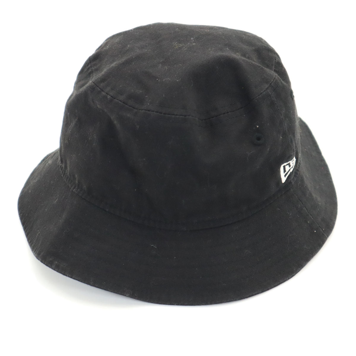 NEW ERA ニューエラ ロゴ刺繍 バケット ハット S-M ブラック 帽子 メンズ