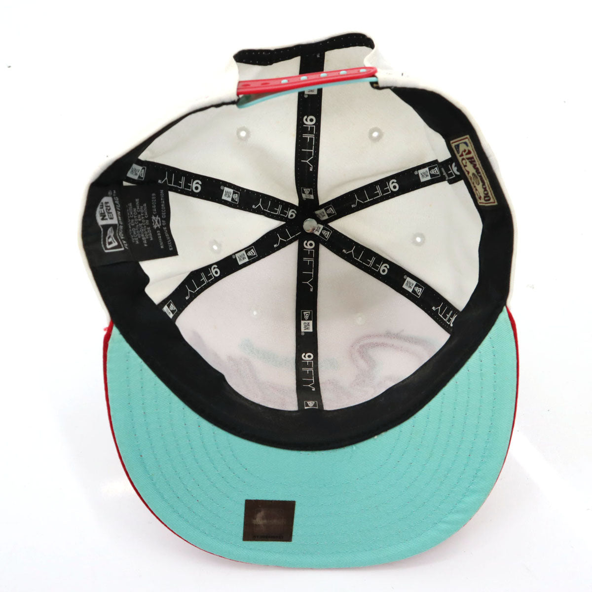 NEW ERA ニューエラ 9FIFTY キャップ ONE SIZE ホワイト×レッド NBA スナップバック メンズ