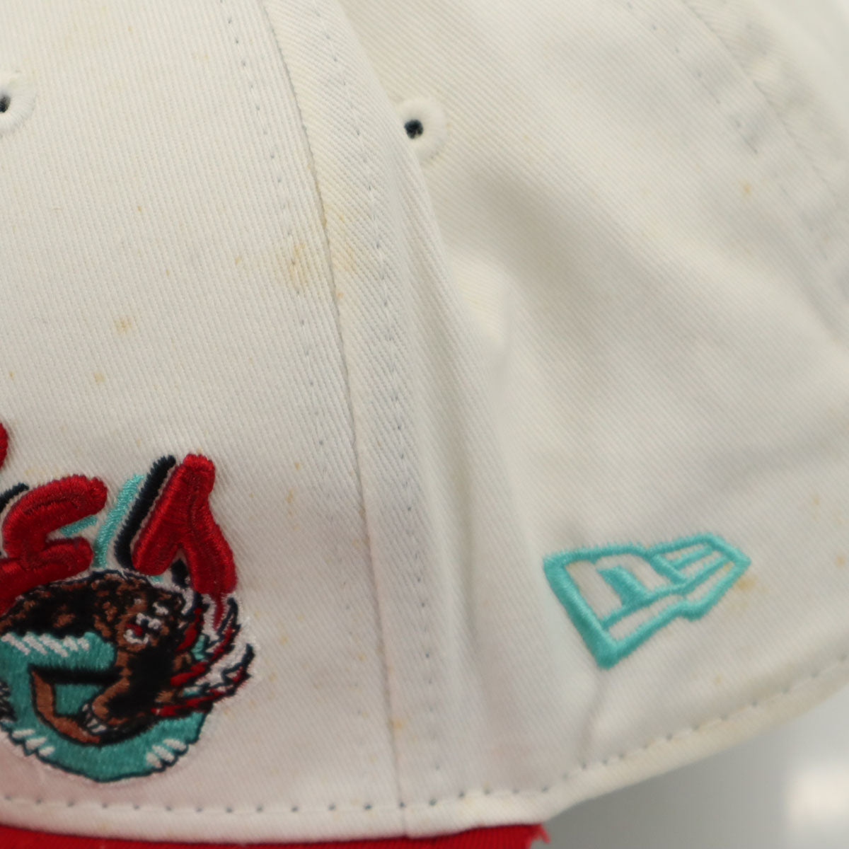 NEW ERA ニューエラ 9FIFTY キャップ ONE SIZE ホワイト×レッド NBA スナップバック メンズ