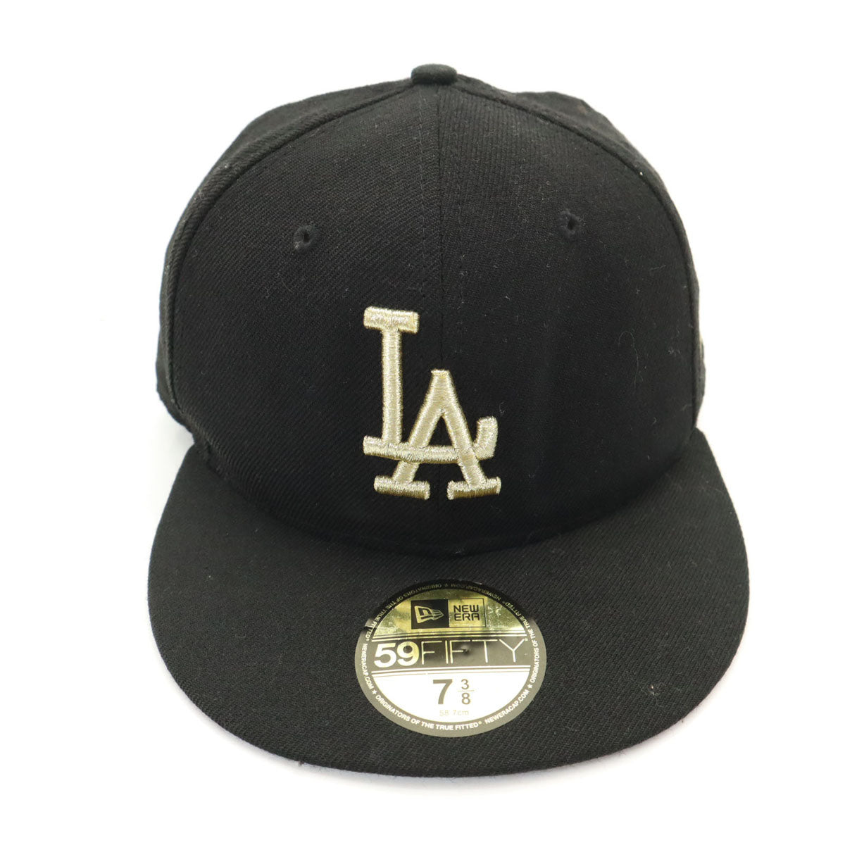 NEW ERA ニューエラ 59fifty ロサンゼルスドジャース ウール ウール キャップ 7 3/8 ブラック メンズ