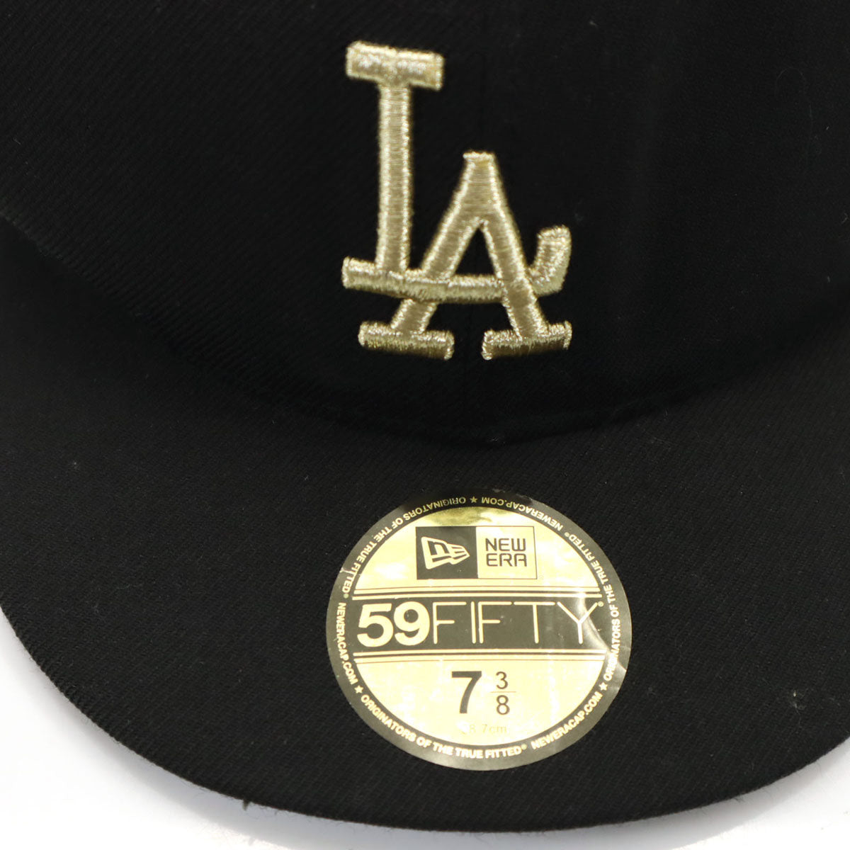 NEW ERA ニューエラ 59fifty ロサンゼルスドジャース ウール ウール キャップ 7 3/8 ブラック メンズ