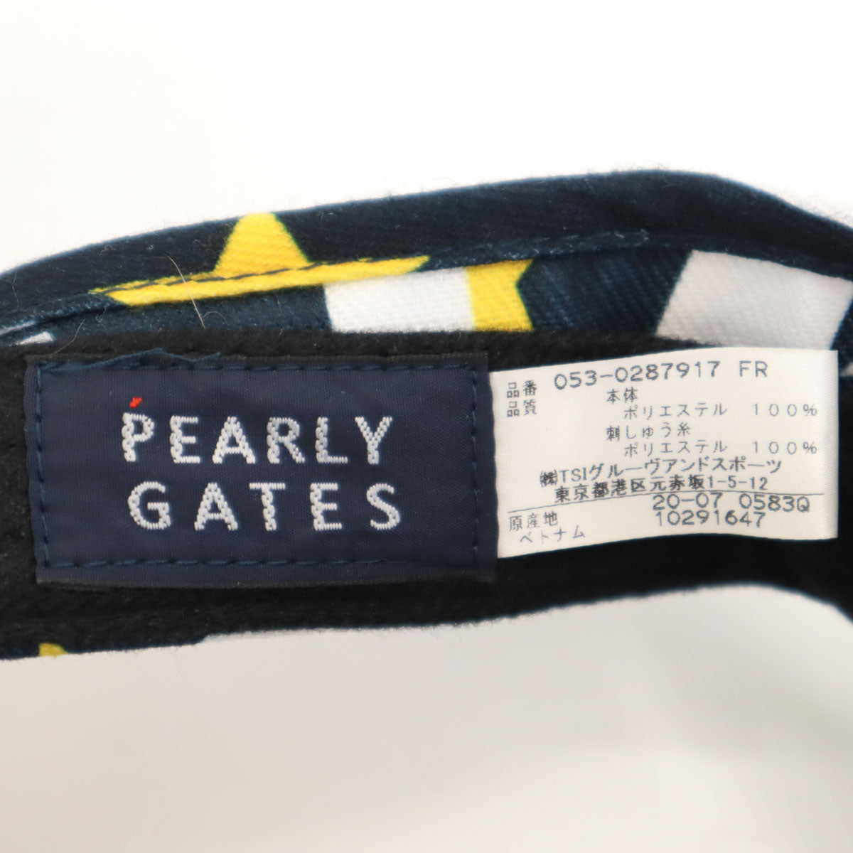 PEARLY GATES パーリーゲイツ ゴルフ サンバイザー ネイビー ゴルフ メンズ