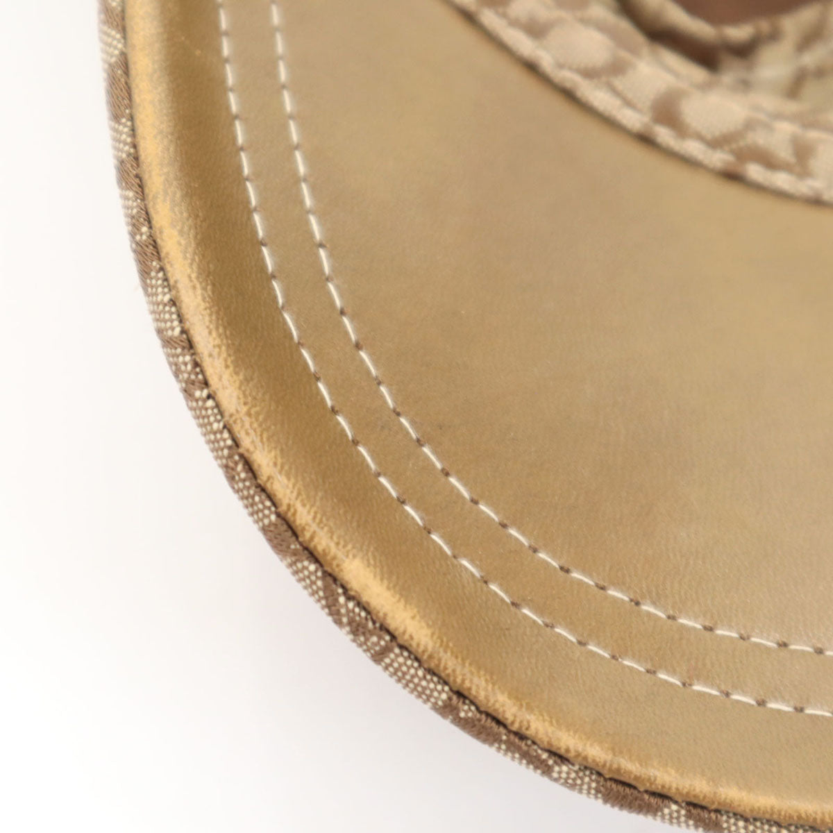 COACH コーチ 総ロゴ キャップ P/S ベージュ メンズ