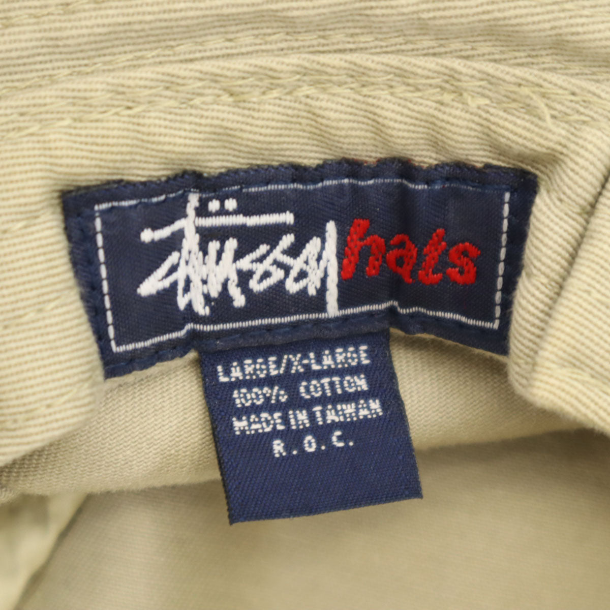 STUSSY ステューシー 90s ハット XL ベージュ オールド メンズ