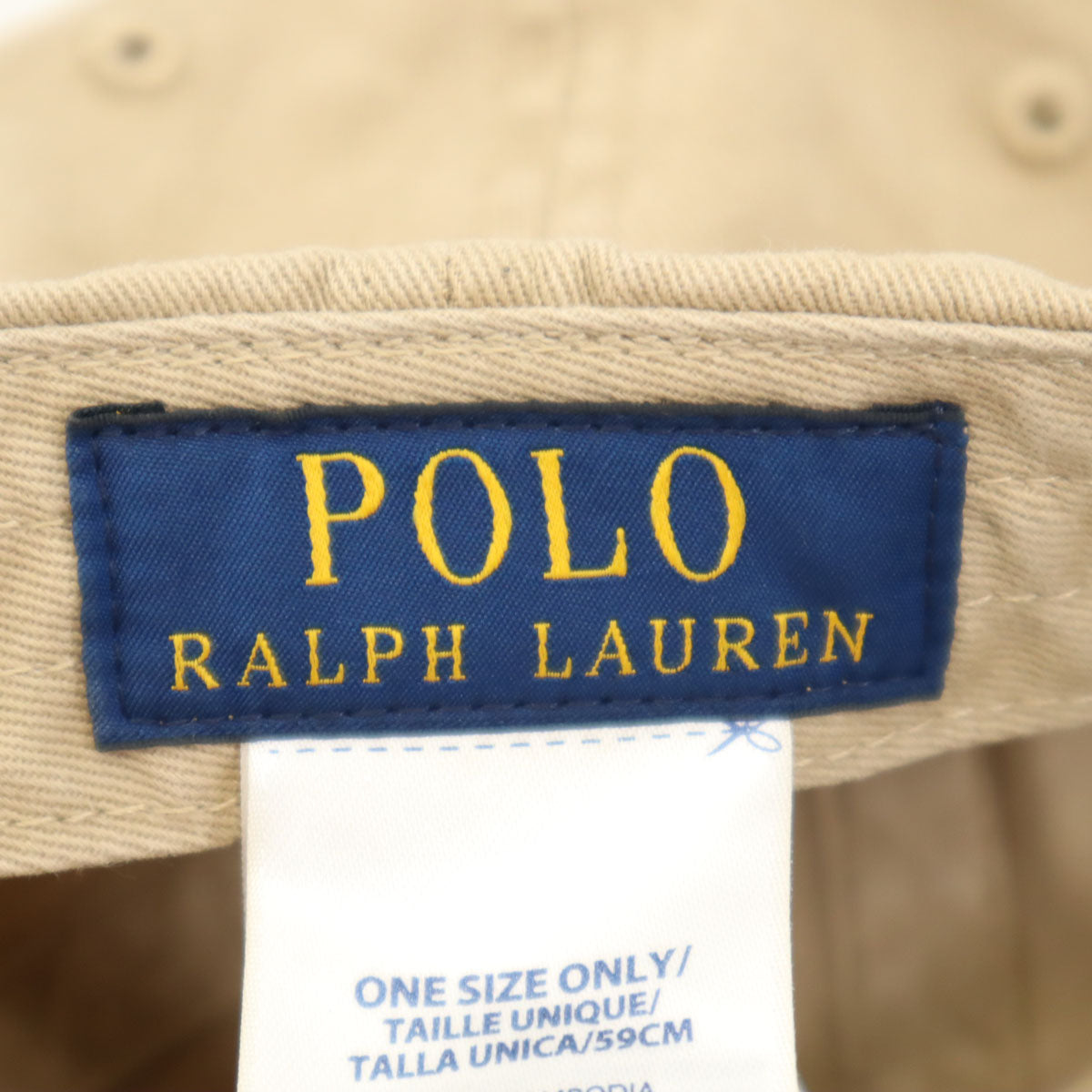 POLO RALPH LAUREN ポロラルフローレン キャップ ベージュ レディース
