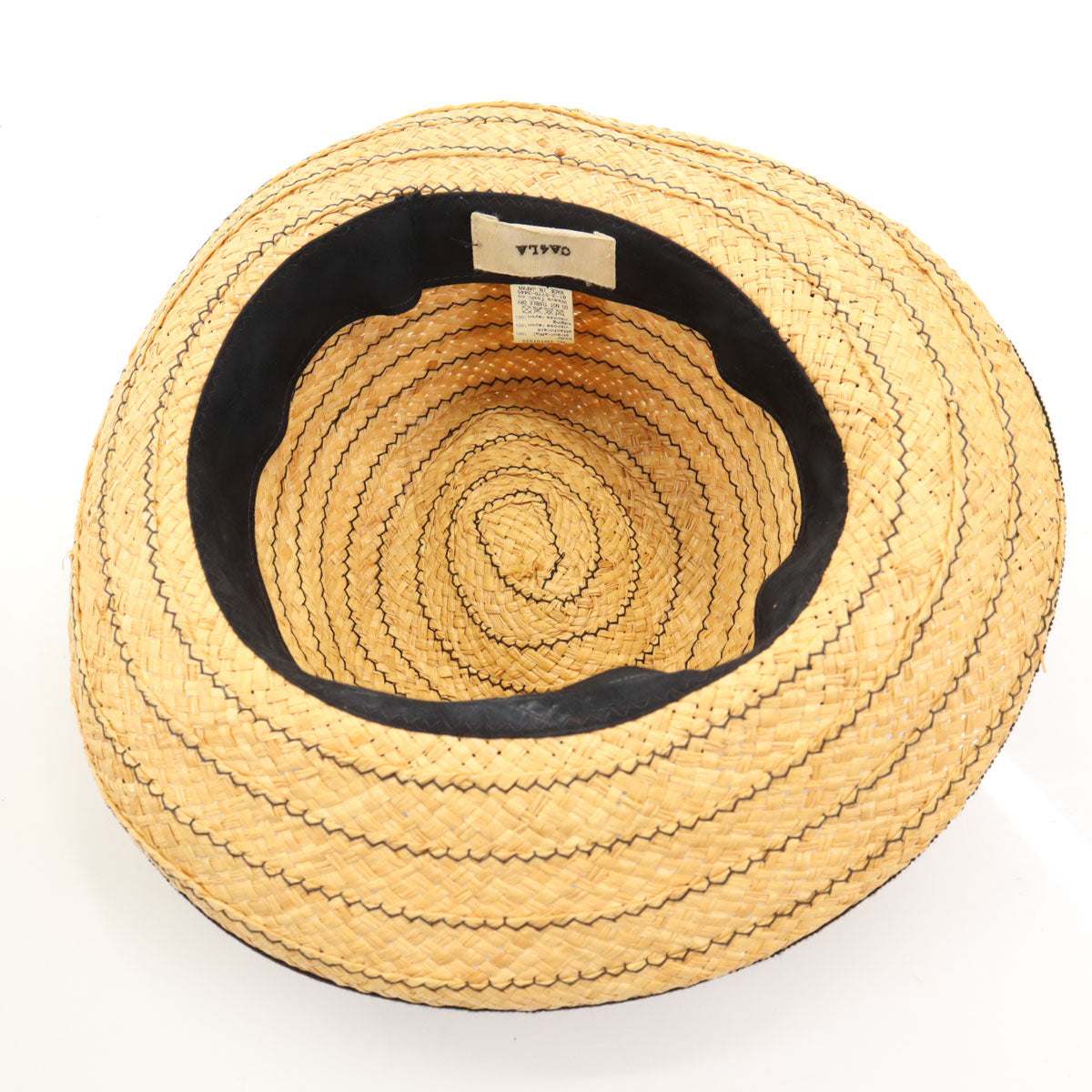 CA4LA カシラ 日本製 ストロー ハット ベージュ系 麦わら帽子 レディース