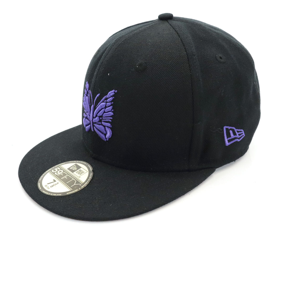 NEW ERA ニューエラ NEEDLES ニードルズ コラボ 59FIFTY キャップ 7 3/8 ブラック 帽子 メンズ