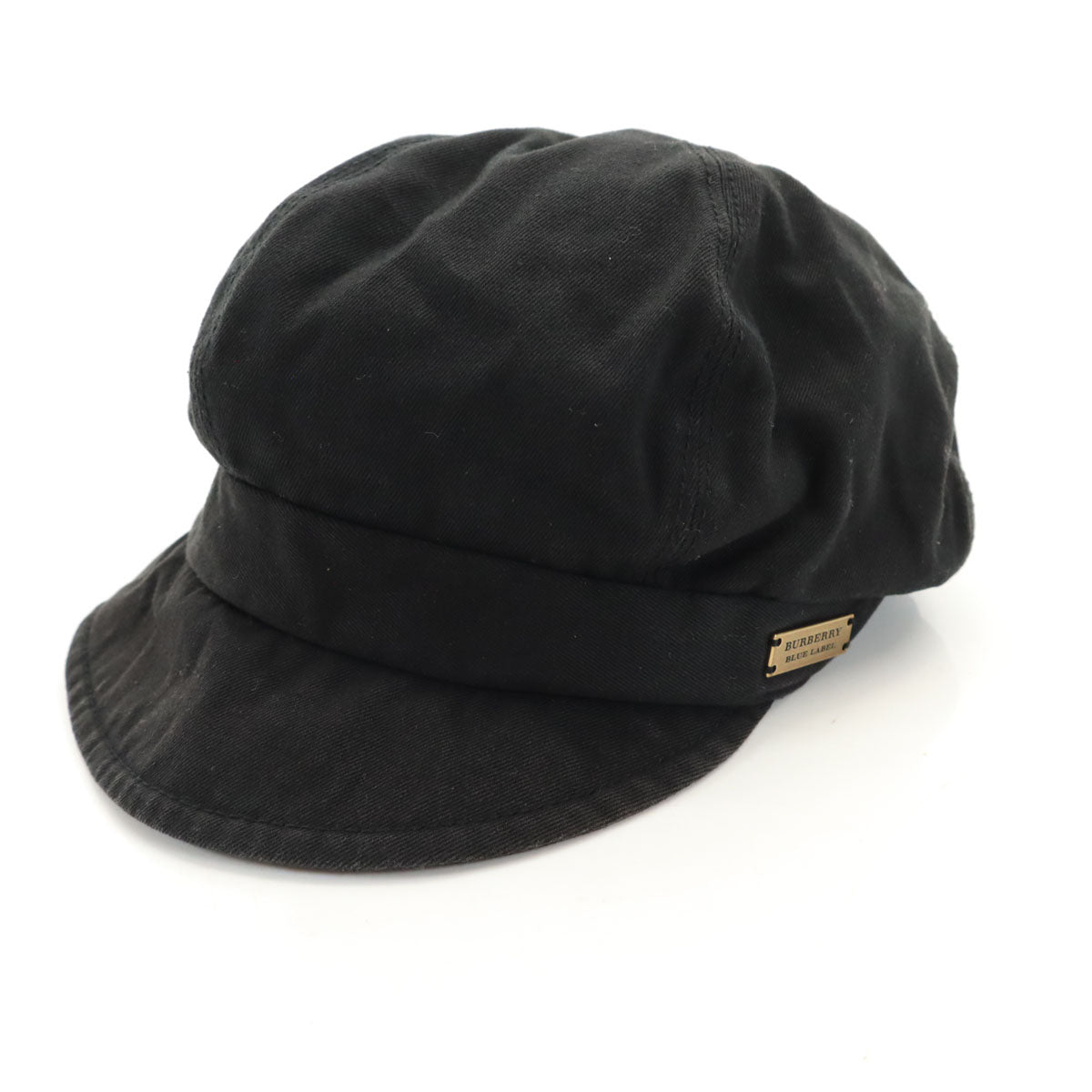 BURBERRY LONDON BLUE LABEL バーバリーロンドン ブルーレーベル 日本製 キャスケット ブラック 帽子 三陽商会 レディース