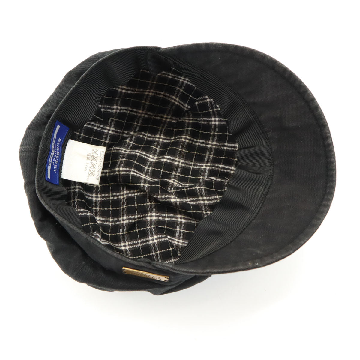 BURBERRY LONDON BLUE LABEL バーバリーロンドン ブルーレーベル 日本製 キャスケット ブラック 帽子 三陽商会 レディース