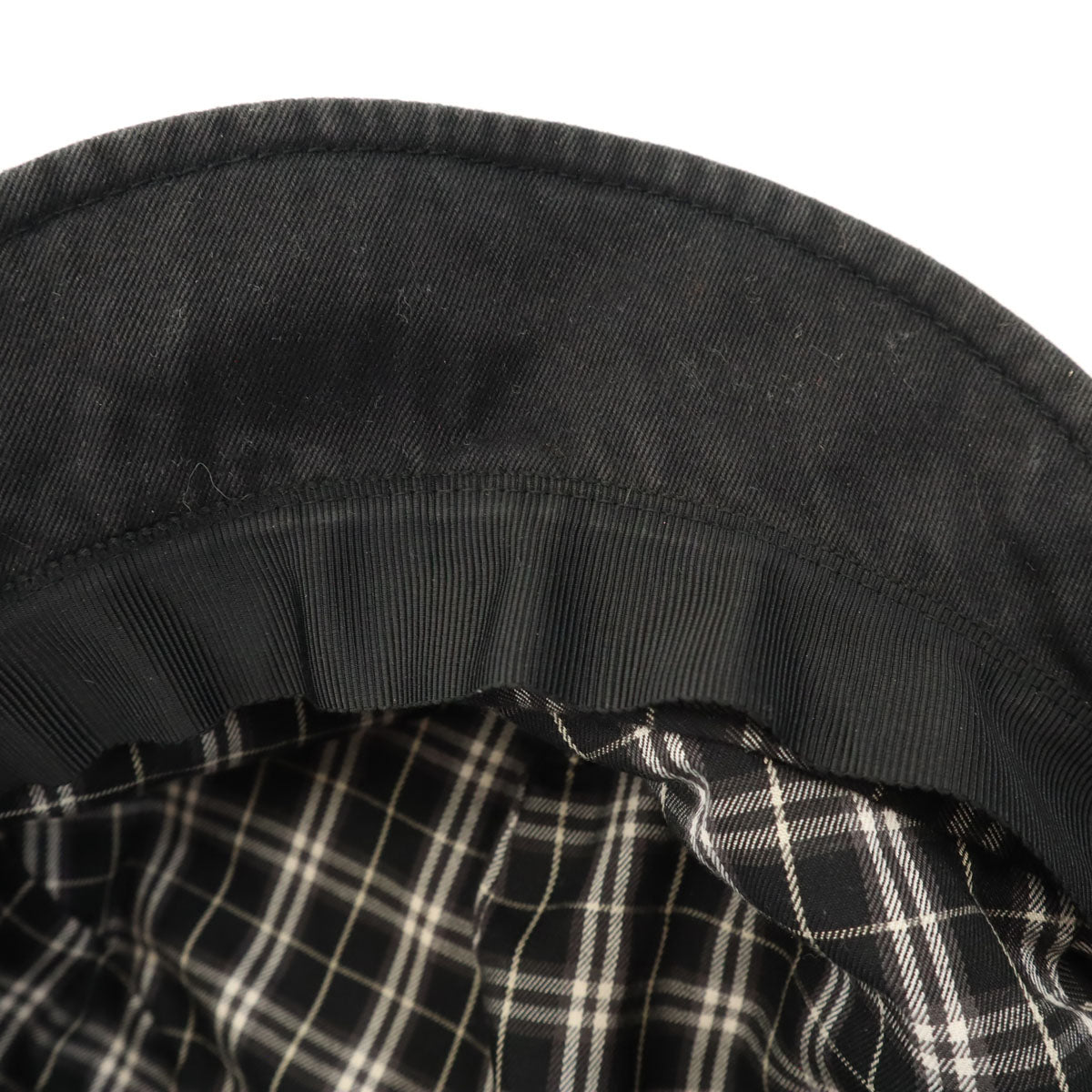 BURBERRY LONDON BLUE LABEL バーバリーロンドン ブルーレーベル 日本製 キャスケット ブラック 帽子 三陽商会 レディース