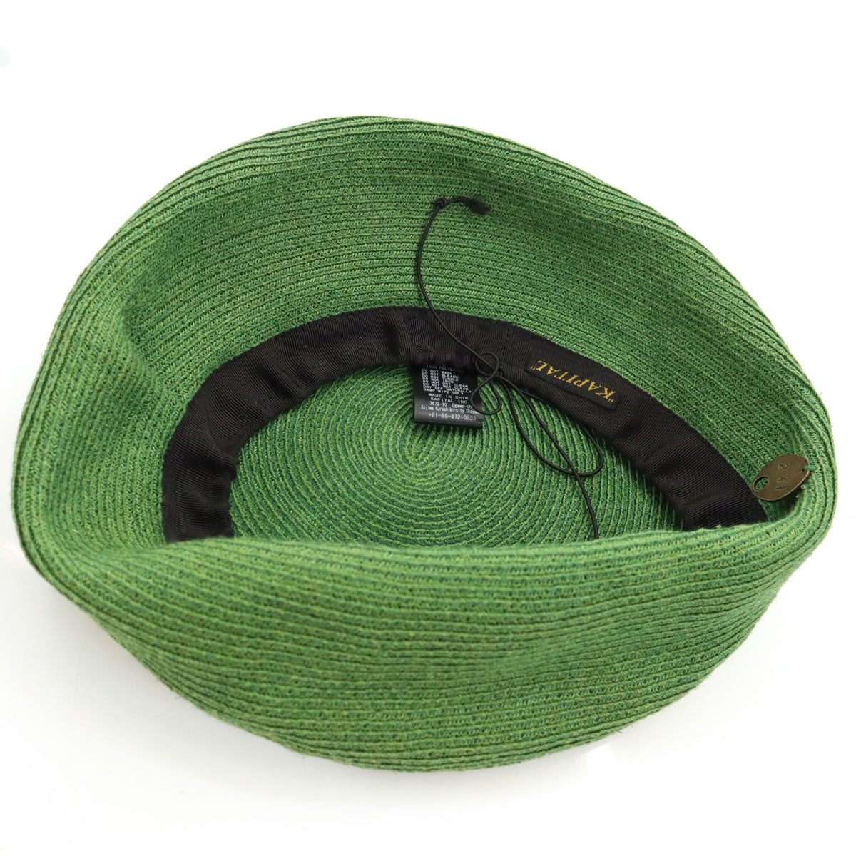 KAPITAL キャピタル ストロー ハンチング F グリーン系 レディース