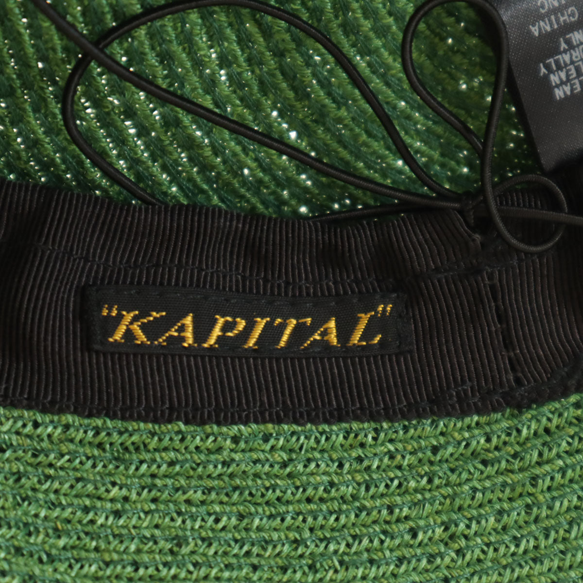 KAPITAL キャピタル ストロー ハンチング F グリーン系 レディース