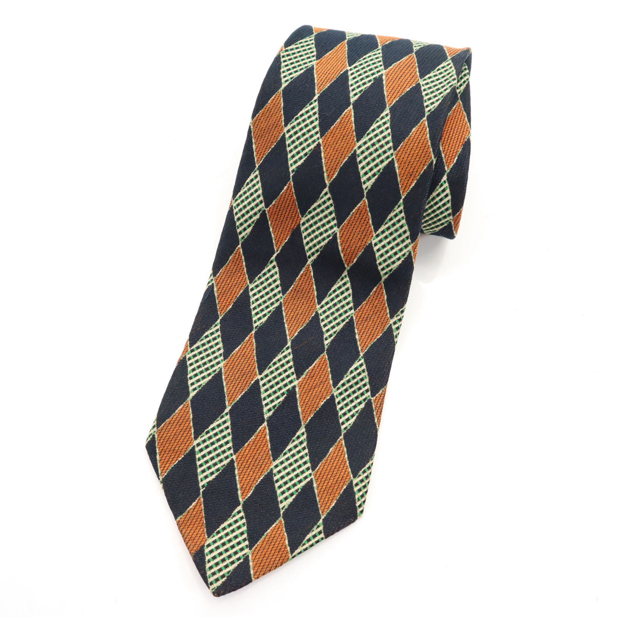 Ermenegildo Zegna エルメネジルドゼニア イタリア製 シルク アーガイル柄 ネクタイ マルチ メンズ