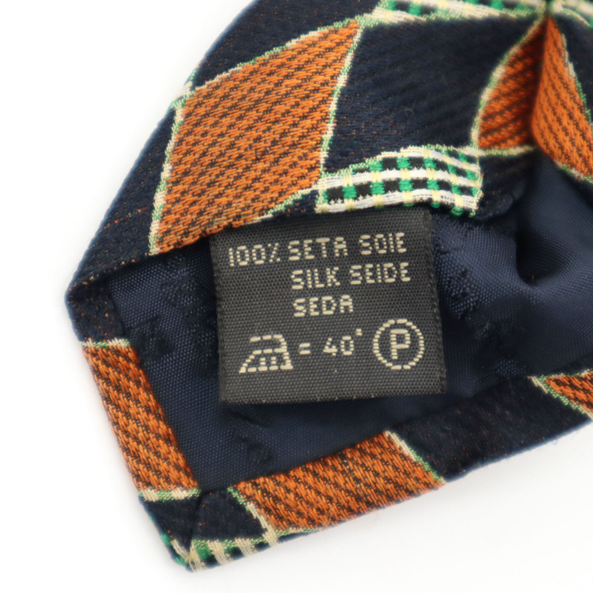 Ermenegildo Zegna エルメネジルドゼニア イタリア製 シルク アーガイル柄 ネクタイ マルチ メンズ