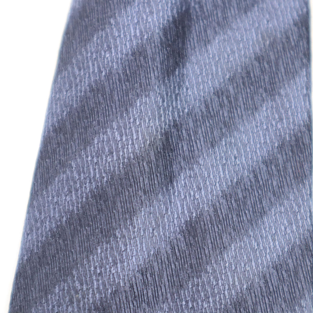 Christian Dior クリスチャンディオール フランス製 シルク 斜ストライプ柄 ネクタイ ネイビー メンズ