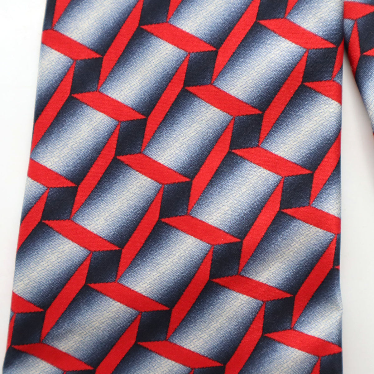 GIORGIO ARMANI ジョルジオアルマーニ イタリア製 シルク 総柄 ネクタイ レッド メンズ