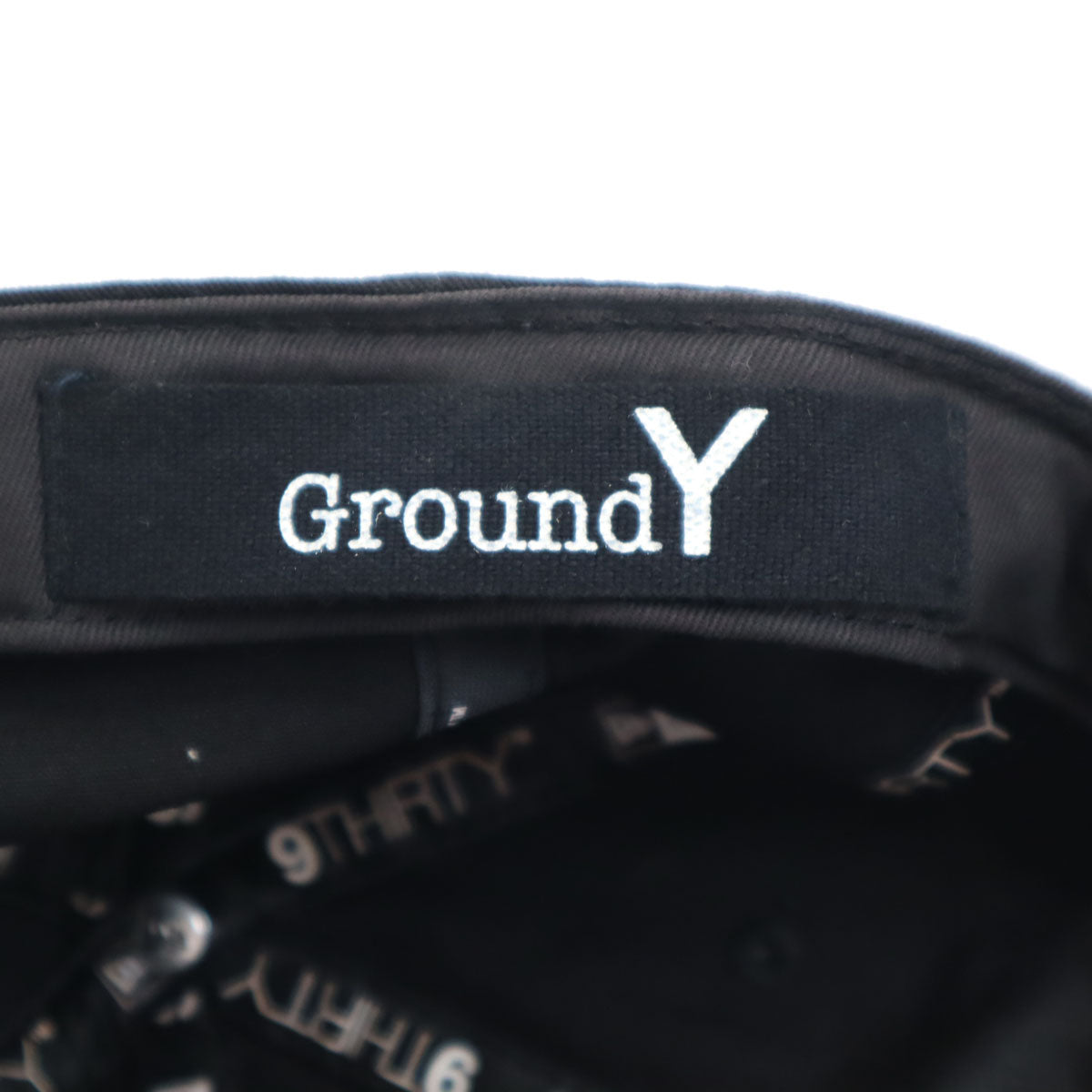 Ground Y グランドワイ NEW ERA ニューエラ コラボ 9THIRTY キャップ ブラック 帽子 ヨウジヤマモト GM-H02-051 メンズ